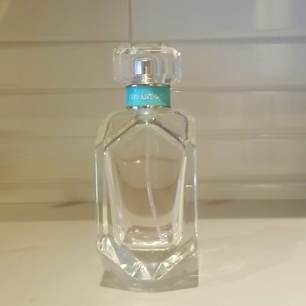 Empty Tiffany & Co perfume bottle